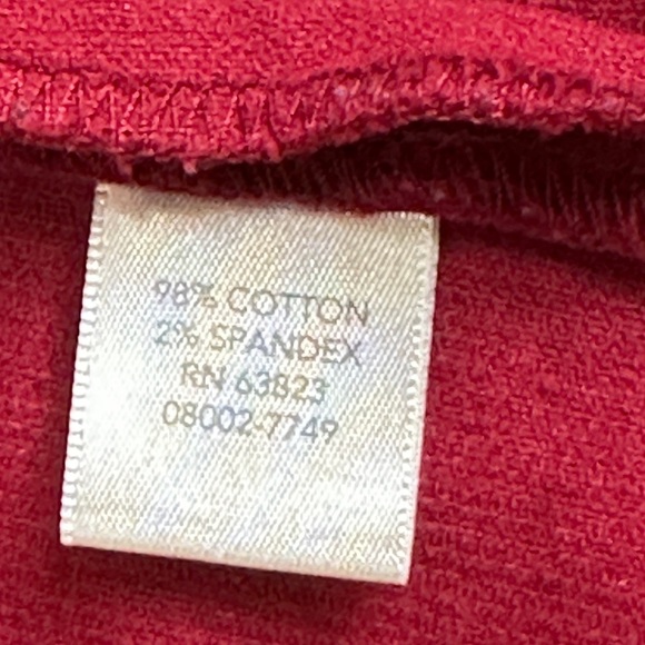 Christopher Banks cranberry Red Snap Front Corduroy jacket over shirt. - Picture 5 of 5